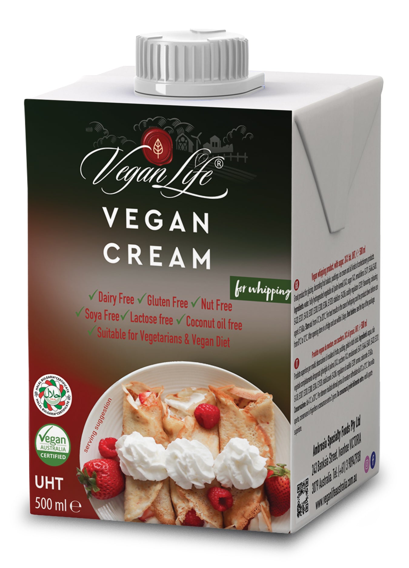 Vegan Life Whipping Vegan Cream