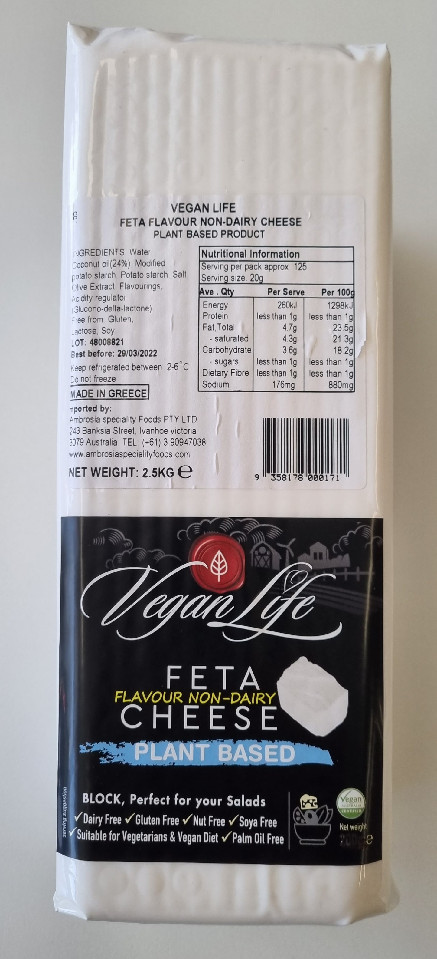 Vegan Life Feta Block