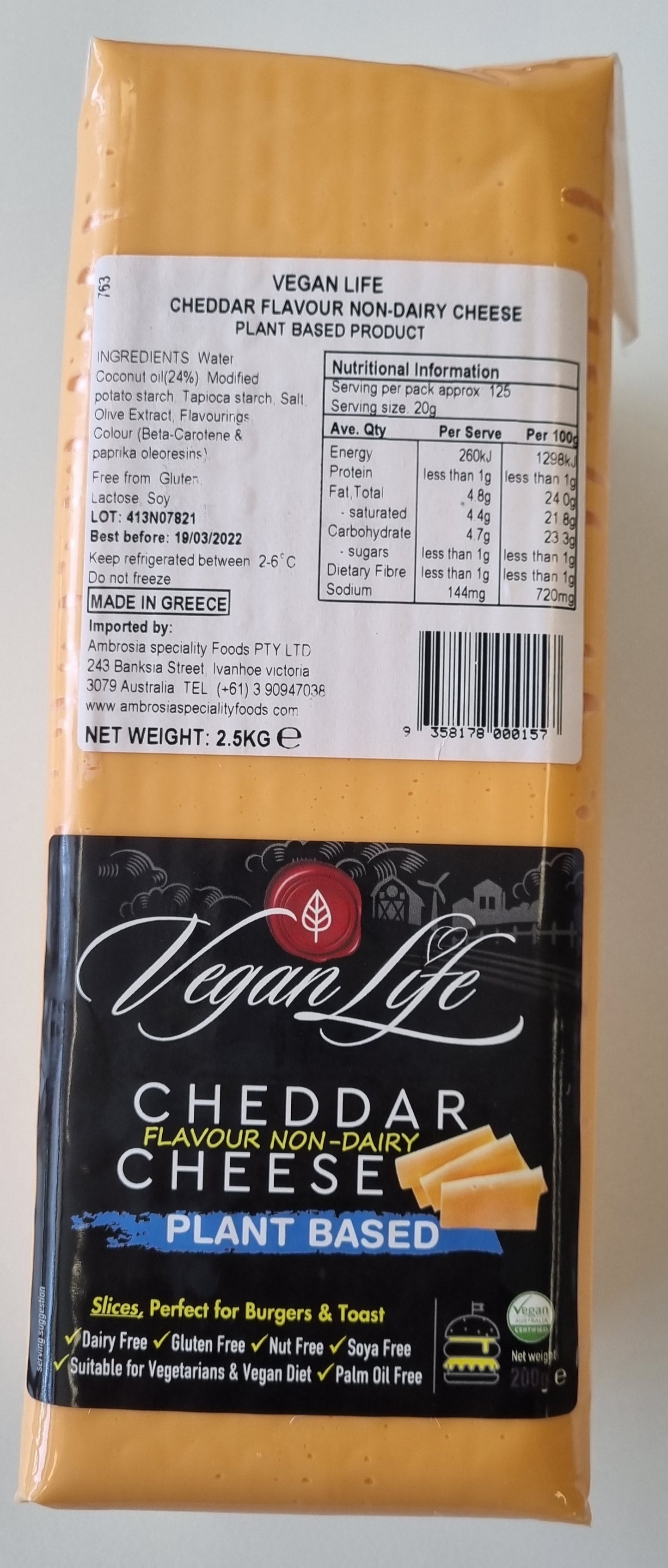 Vegan Life Cheddar Style